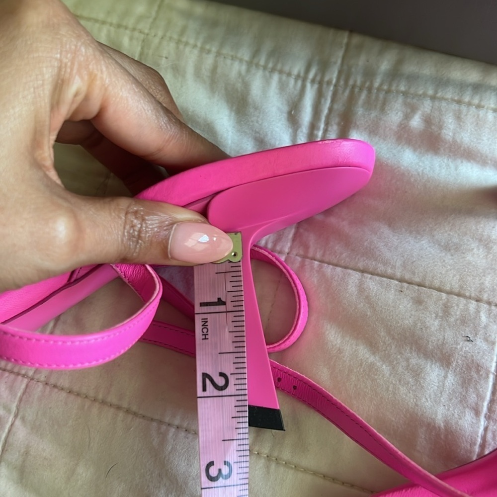 Balenciaga Void Calfskin Pink Sandals - Picture 6 of 14